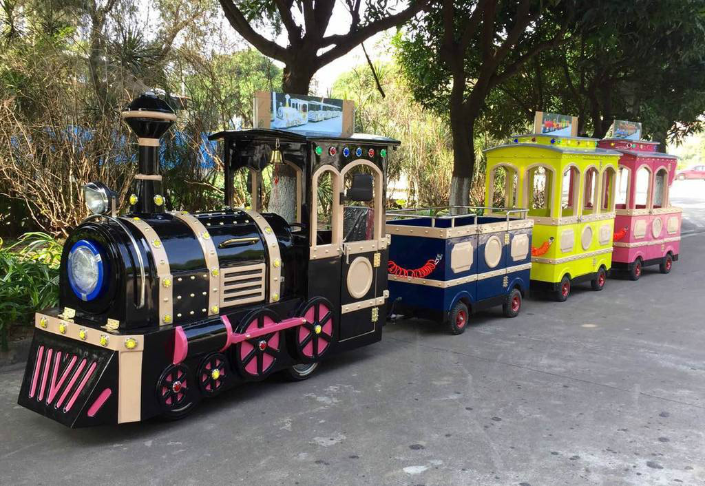 田林景区广商场无轨观光小火车电动儿童游乐设备小火车可坐人户外玩具